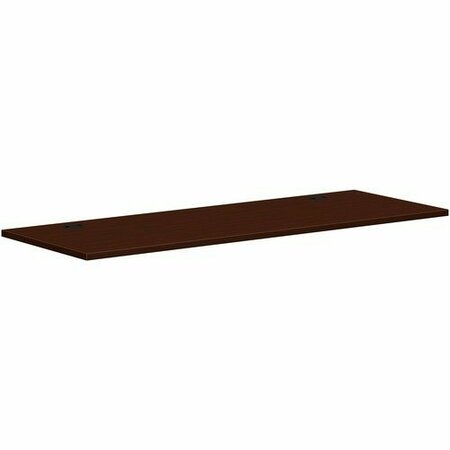 THE HON CO Worksurface, Rectangle, 66inx24in, Mahogany HONPLRW6624LT1